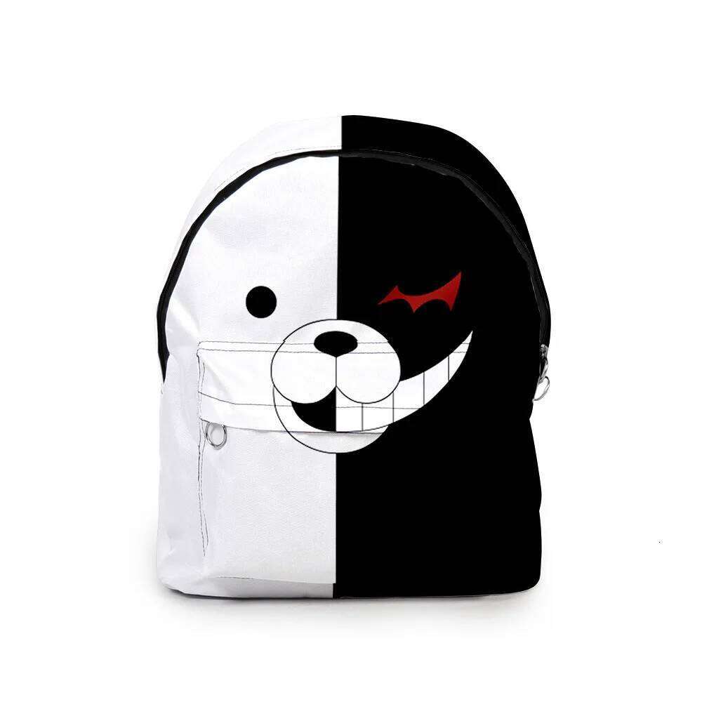 Bullet on Breaking Monokuma student Bookbag Notebook 3D Printed Oxford Waterproof Boys/Girls Travel Backpacks
