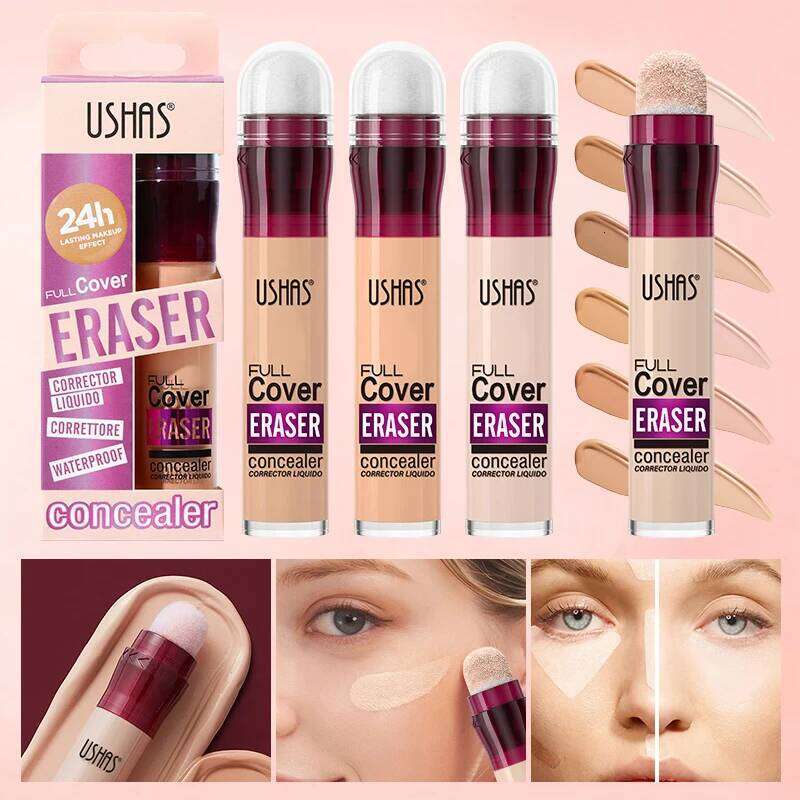 Full Cover Eraser Concealer Corrector Liquid 24h Lasting Makeup Waterproof Foundation Efficient Moisturizing Korean Shadows X250701