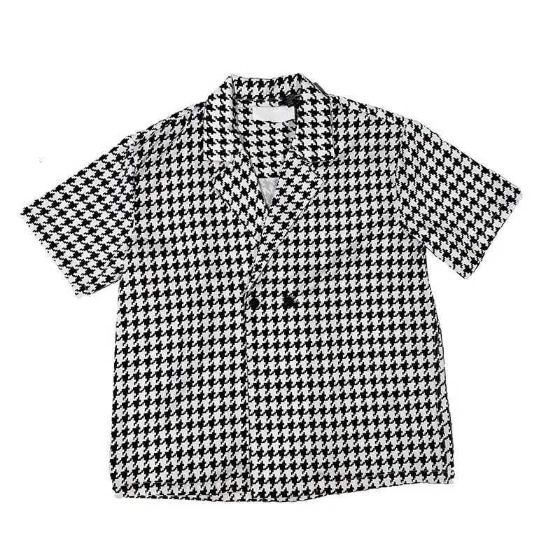 Summer Short-sleeve Shirts Men Fashion Retro Plaid Shirts Men Streetwear Korean Loose Casual Shirts Mens Dress Shirts M-2XL X250701