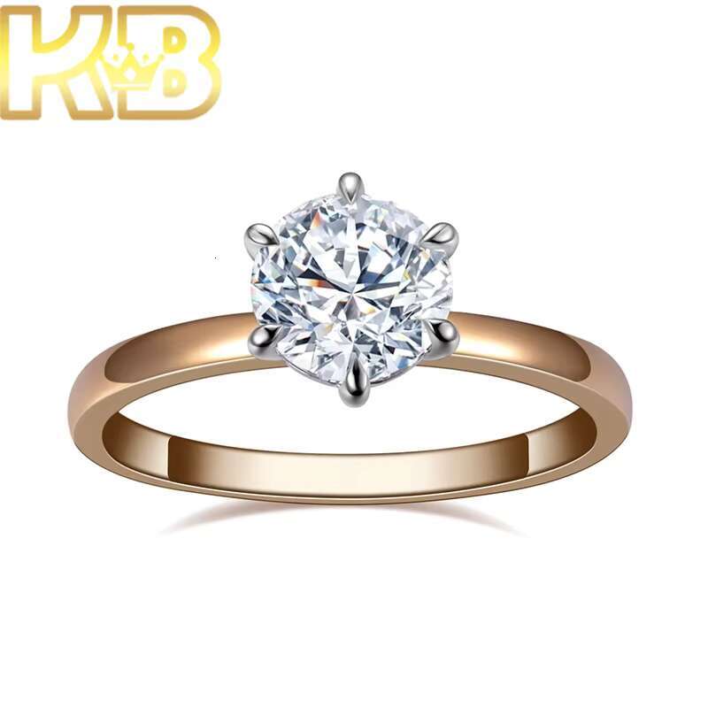 Iced Out Lab Grown Diamond Engagement Wedding 925 Sterling Silver Fashion Women Ring Wedding Fine Jewelry