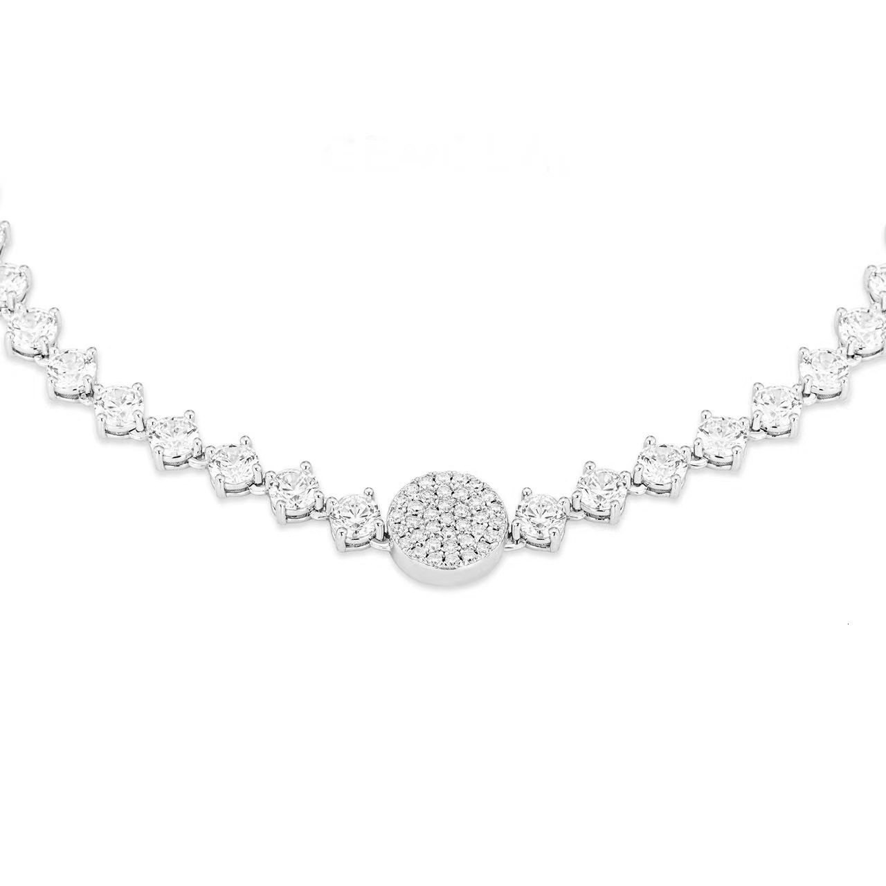 The 2025 New Designer Necklace Sweet Cool Design With A Galaxy Full Diamond Round Pendant. It Is Suitable For Young People Outdoor And Rebellious Wome