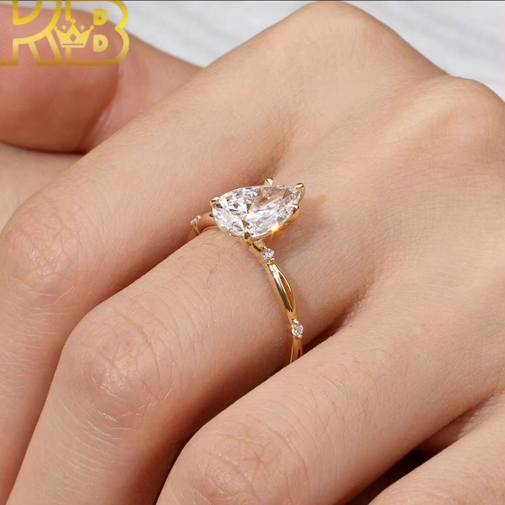 Custom Hip Hop Style Lab Grown Diamond Ring HPHT CVD Diamonds VS Clarity IGI Certified Jewelry Wholesale Wedding Anniversary