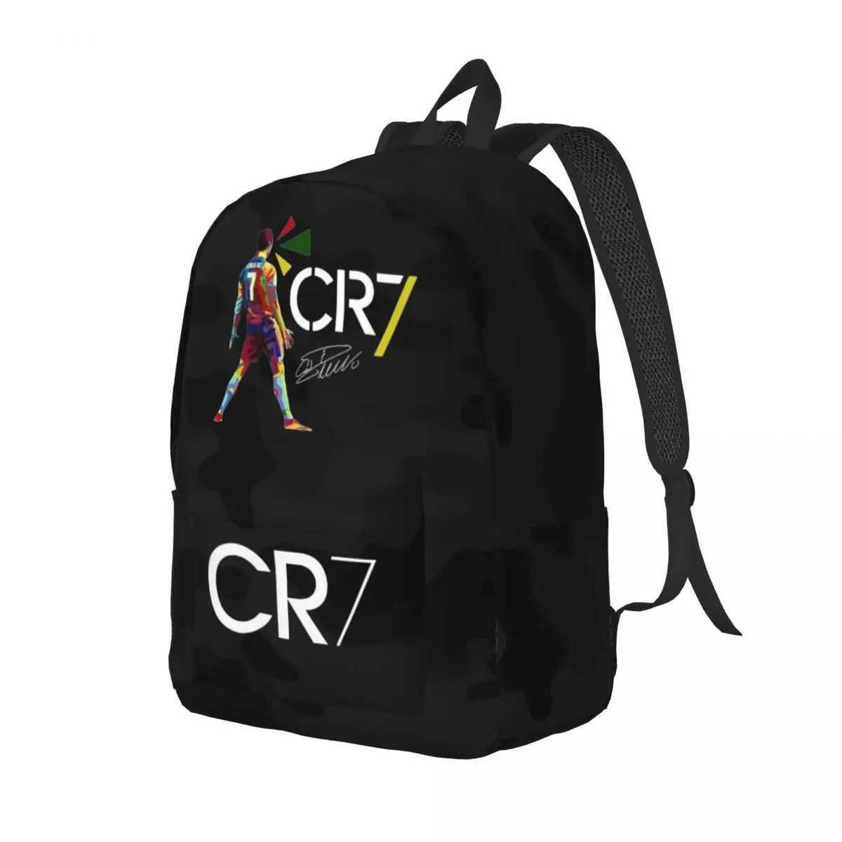 Football Legend CR7 Ronaldos Backpack for Men Women Fashion High School Work Daypack Laptop Computer Shoulder Bag Sports X250630
