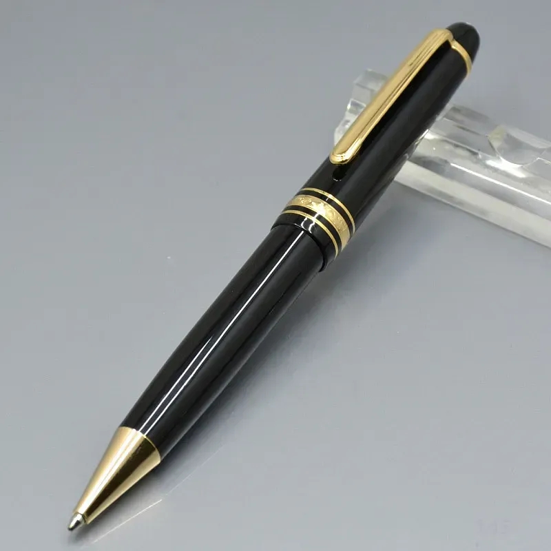 wholesale high quality Black resin Roller ball pen / Ballpoint pen / Fountain pen school office stationery business Write ball pens Optional pen bag