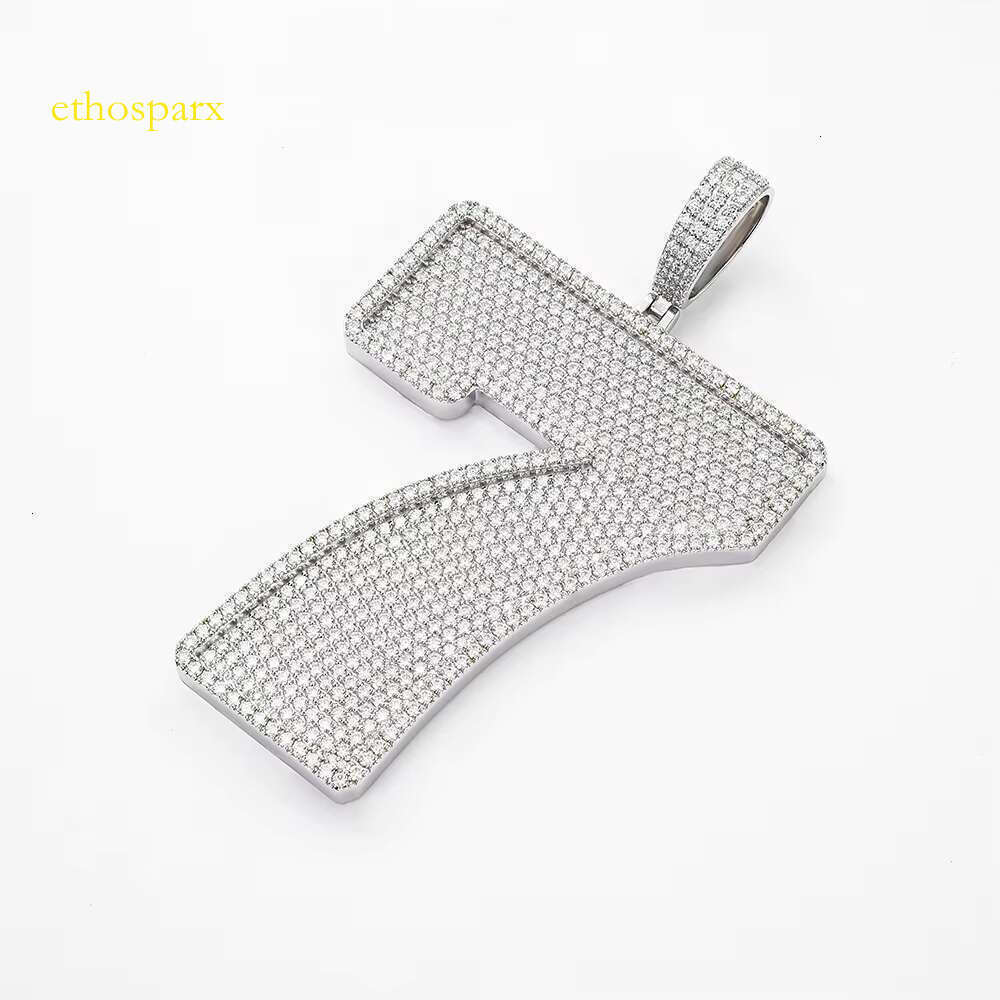 Sier jewelry hip-hop pendant made of frozen silica