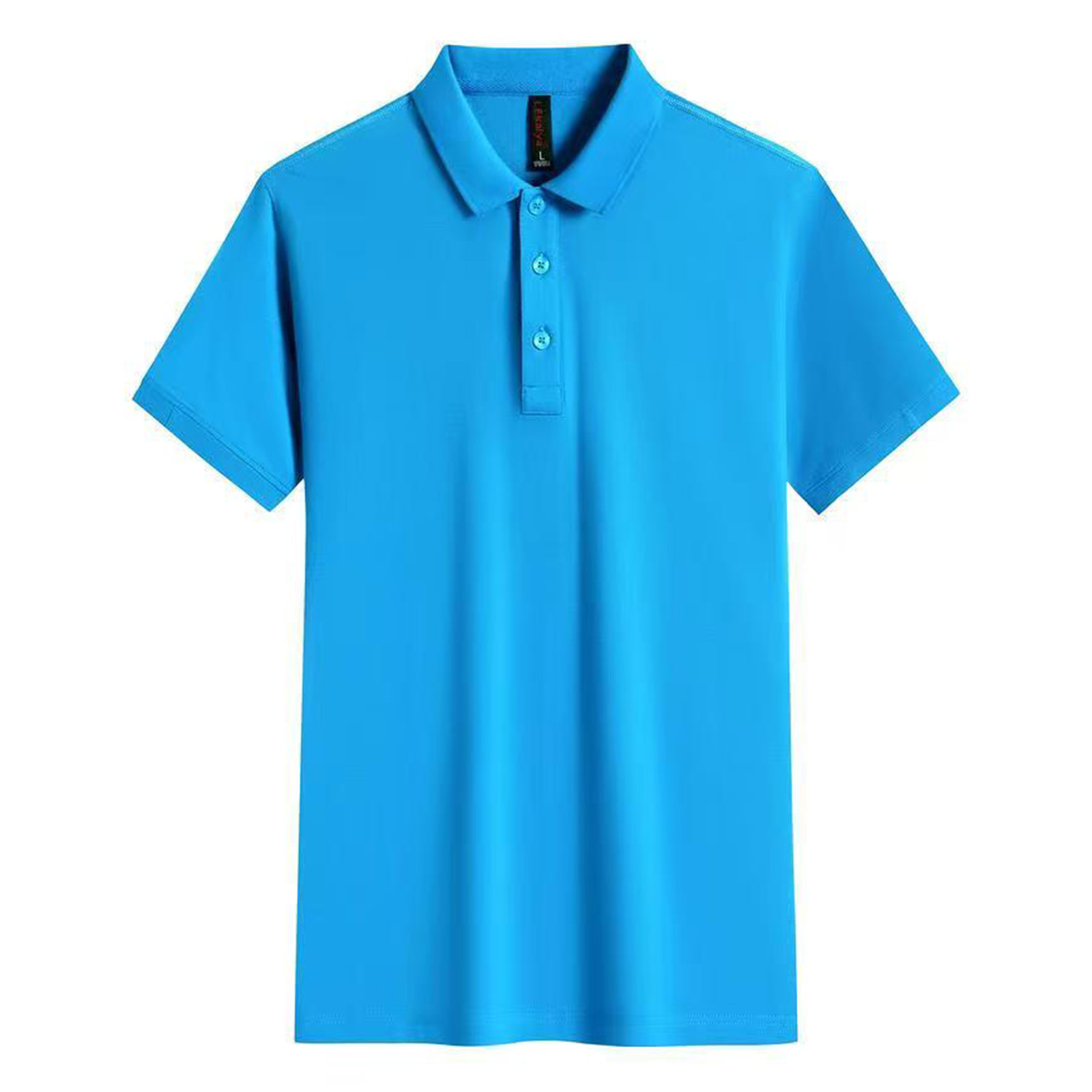 Elegant Men's Solid Color Polo Shirts Featuring Comfortable Short Sleeves and Stylish Placket