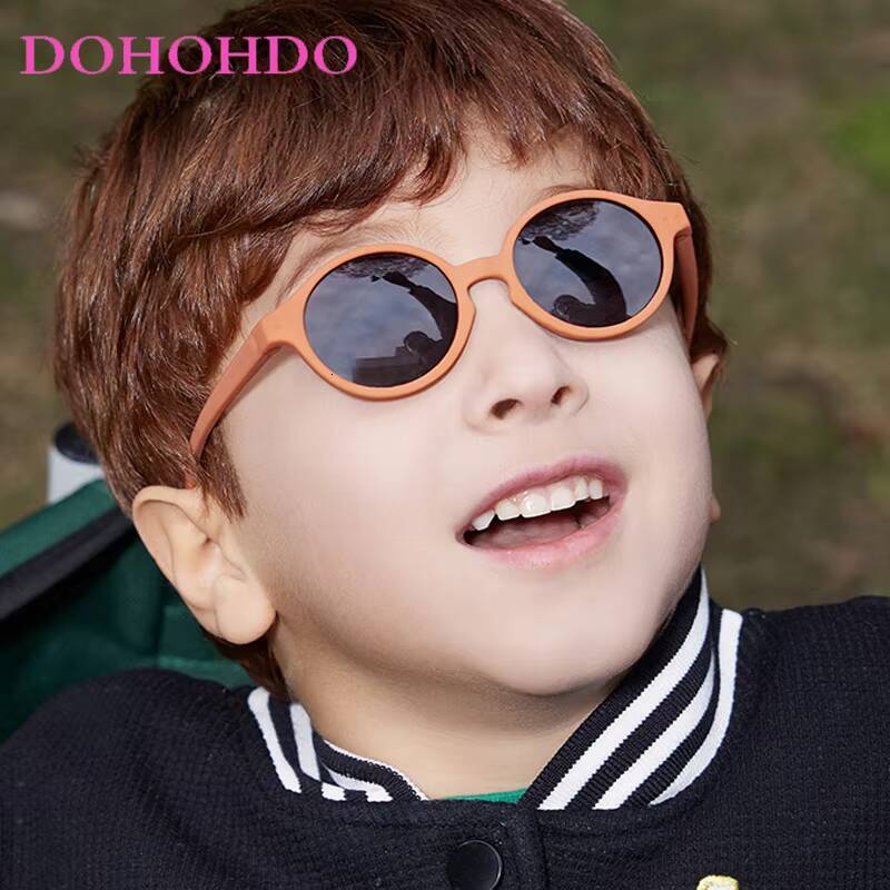 0-3 Years Kids Fashion Babys Oval Flexible UV400 Polarized Girls Boys TAC Silicone Sunglasses With Strap Neck Cord ddmyshoesvip Z260305
