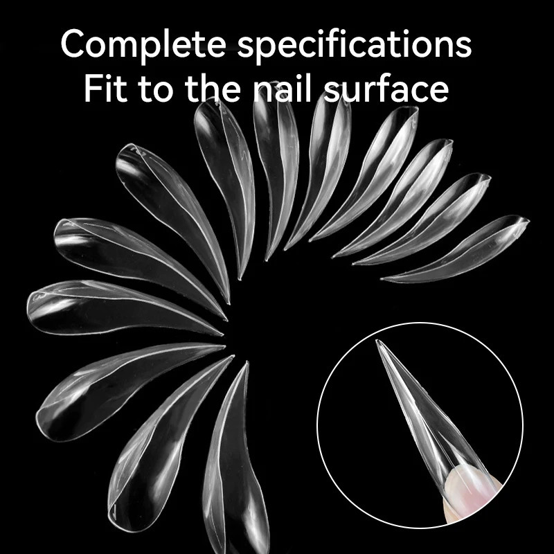 140Pcs 3D Eagle Claw False Nails Press-On Nails Bendable Dual Form Full Cover DIY Nail Art Manicure Decorations Fake Nails Tips 250701