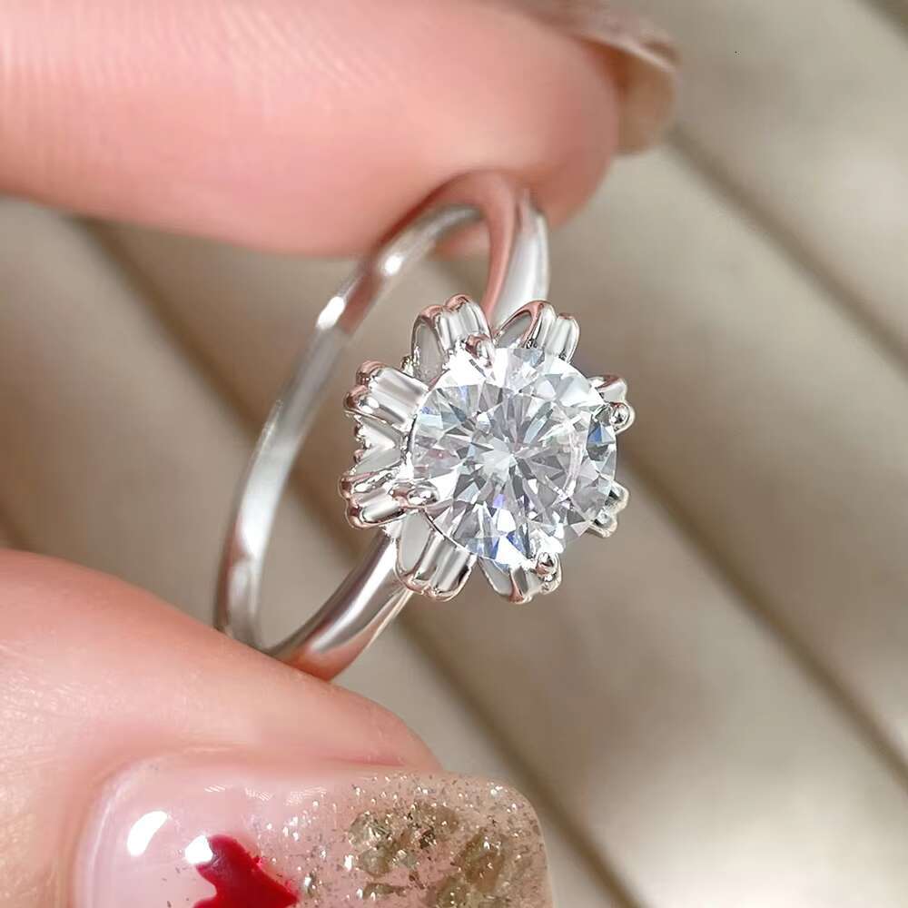 Classic 925 Silver Cubic Zircon Eternity Band Womens Princess Cut Diamond Bling Rings for Wedding Fine Jewelry by Lady