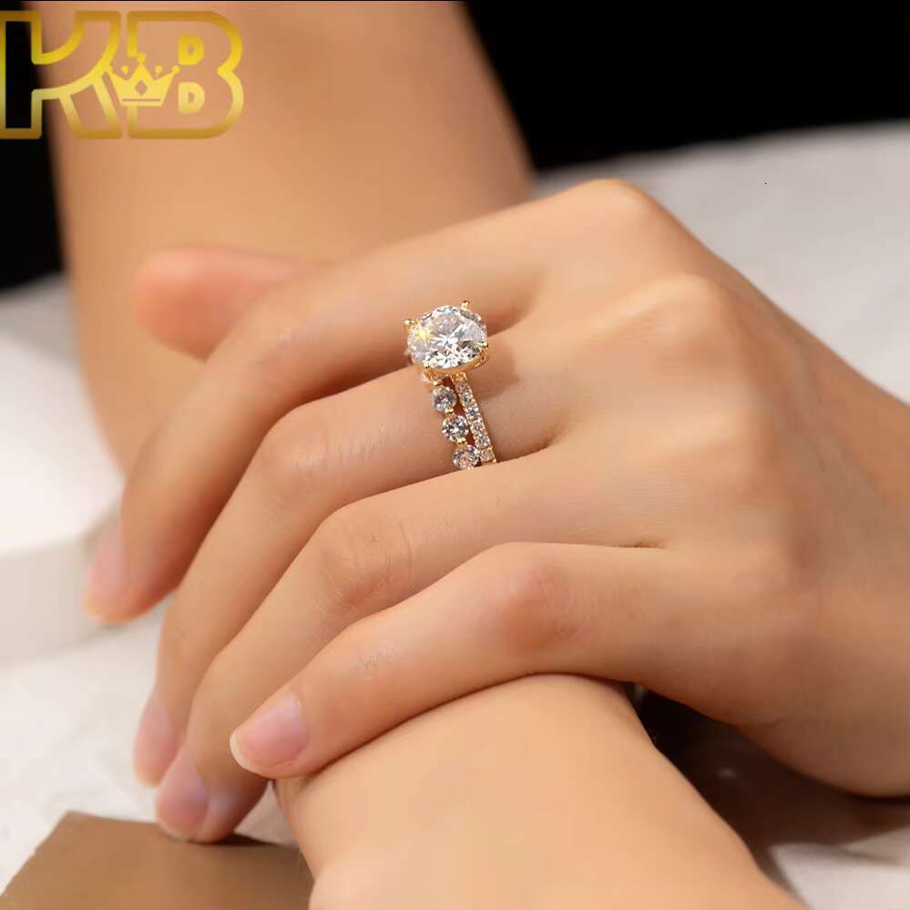 2 Ct Round D VS1 Lab Diamond Hpht Lab Grown Diamond IGI Certified Wholesale Price Sterling Silver 925 Jewelry Ring