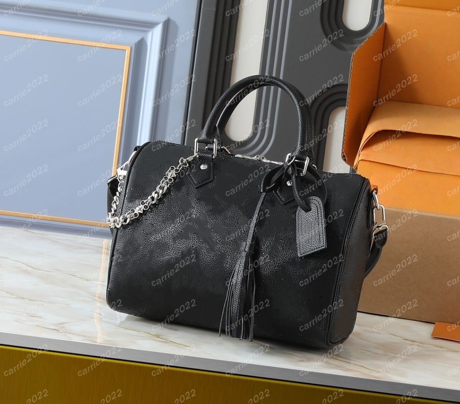 Designer bags Luxury SP 30CM Boston Bag Totes Handbag Shoulder Bags Crossbody Higher Quality M47186 Pouch Purse Soft 30 Pillow Embossed Black