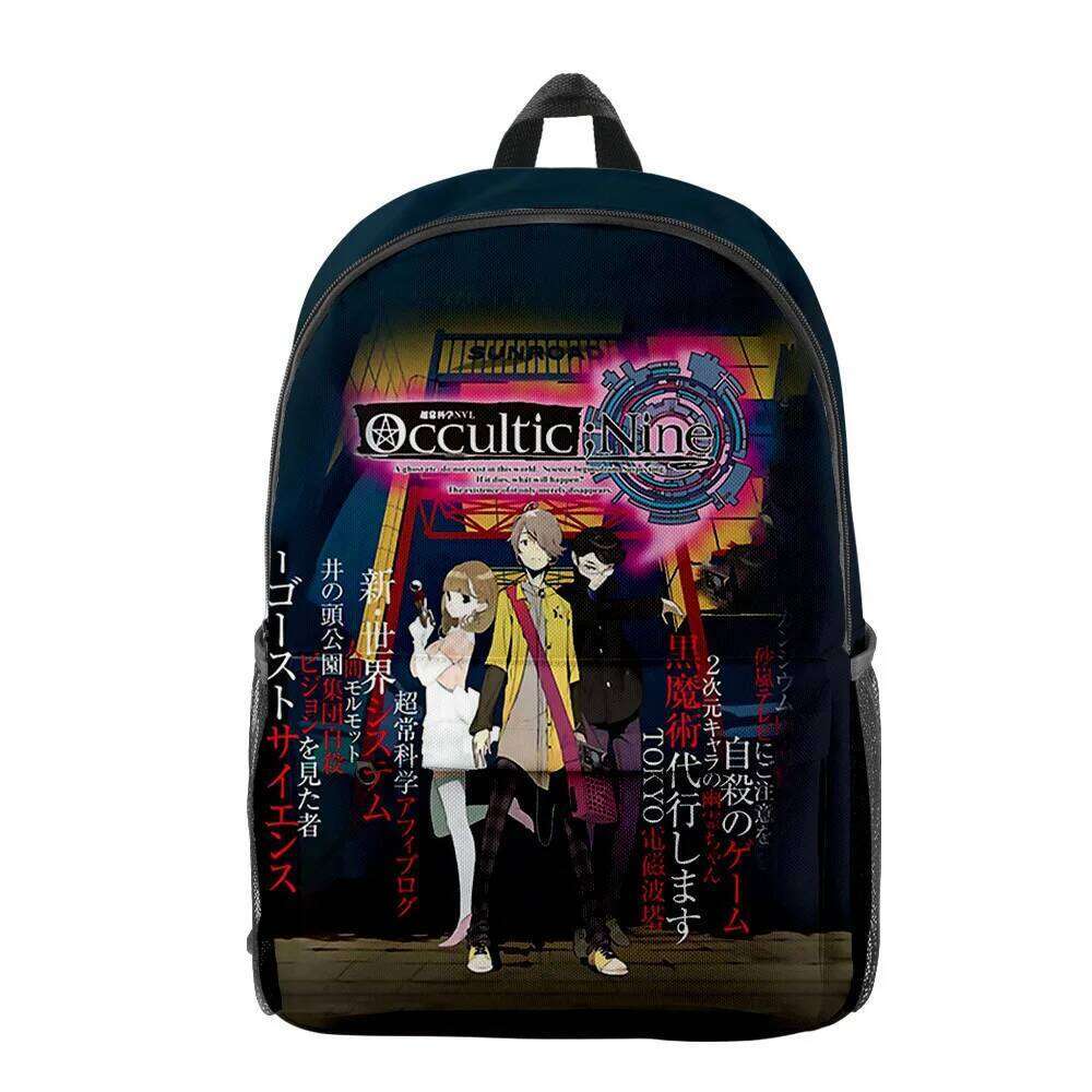 Novelty Cool occurultic nine pupil Bookbag Notebook 3D Print Oxford Waterproof Boys/Girls Travel Backpacks