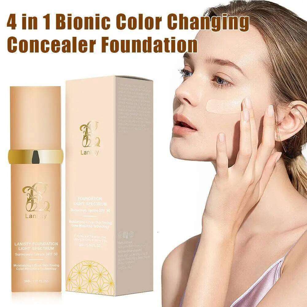 4 In 1 Biomimic Light Spectrums With SPF50+ Longwearing Changing Concealer Foundation X250701