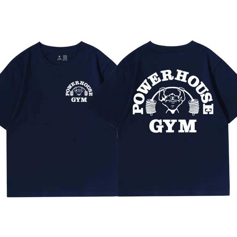 Powerhouse Gym Graphic T-shirt Men Women Clothes Funny Oversized Short Sleeve Tee Shirts Harajuku Geek Fitness Vintage T Shirt z250701S3NP