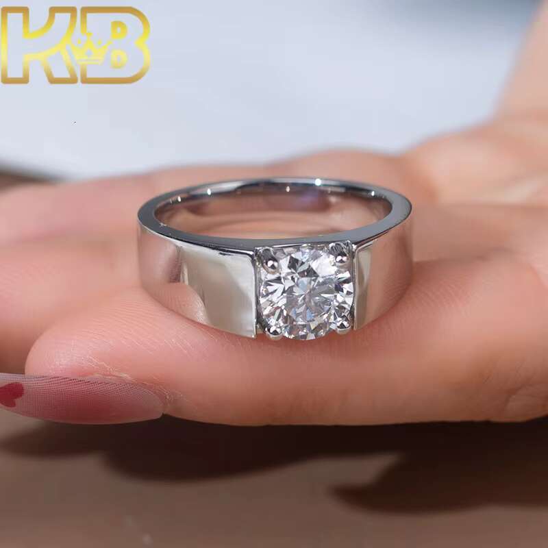 2025 New Design Custom IGI Certified Diamond Lab Grown Ring 2ct VVS2 Lab Grown Diamond Silver 925 Ring Design for Women