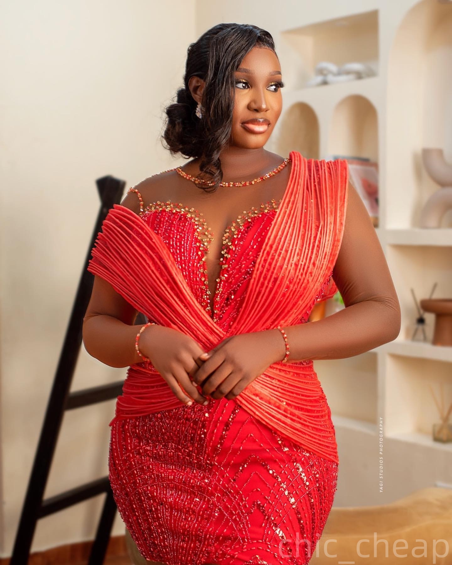 Red Sheath Cocktail Dress Stylish Beaded Crystals Sequined Short Mini Graduation Homecoming Dresses For Special Occasions Sweetheart Gowns