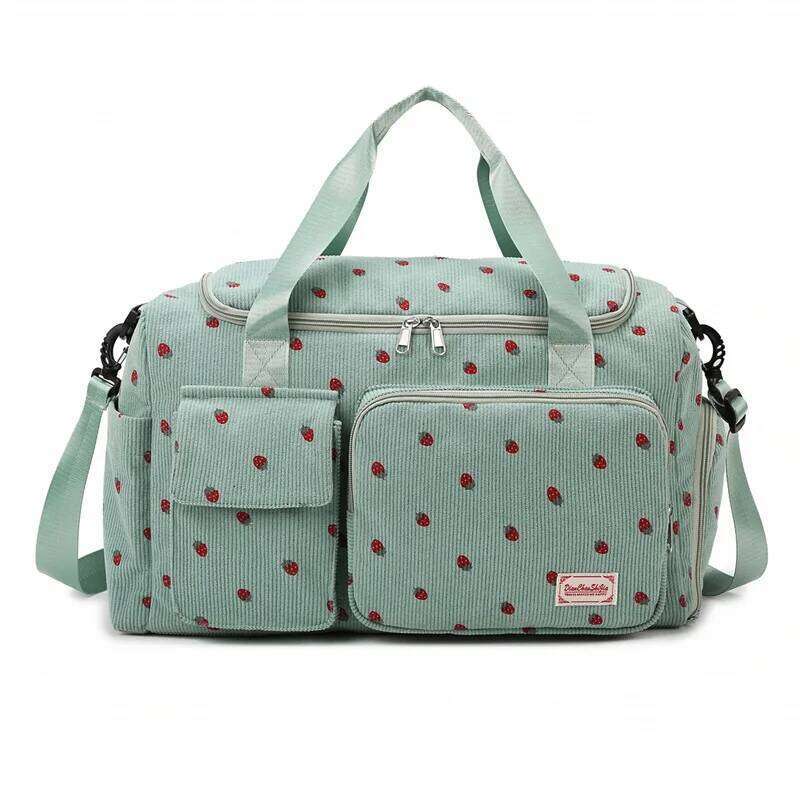 Sport Gym Outdoor Strawberry Travel Large Capacity Separate Space for Shoes Pouch Fiess Backpack Foldable Business Bag