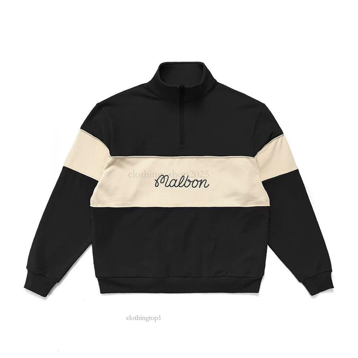 2025 New Golf Hoodie fashion classic Hoodies Sweatshirt luxury Men Women Harajuku Fashion Designer Casual Green Light Cream Spliced Zipper Jacket 100% cotton