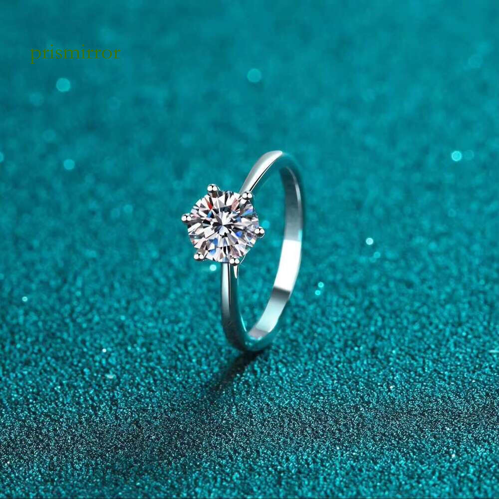 Merlin D-grade chilled engagement ring, pure silver silica ring