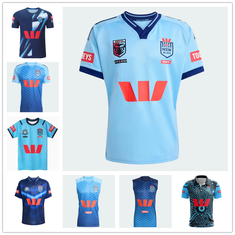 2627 Maglia Da Casa Australia 2024 2025 NSW Blues Holden Rugby Jerseys New Sout…