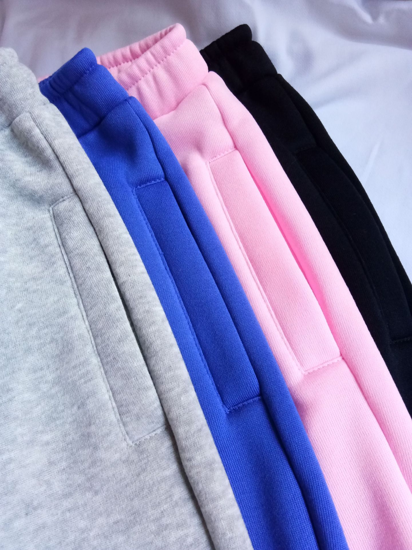 2025 Thickened Sweatshirt Pants Women's Sweatshirt Pants Women's Drawstring Stacked Pants Explosive With Pockets