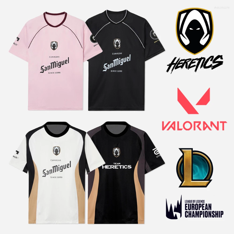 Men's T Shirts Team Heretics Esports Club 2025 LEC Valorant Pro Uniforms And Women's Sports T-shirts