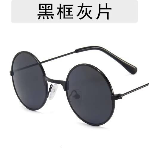 Retro Vintage Round Polarized Sunglasses Kids Brand Sun Glasses Alloy Metal Frame Black Lens Eyewear Driving UV400 ddmyshoesvip Z260305