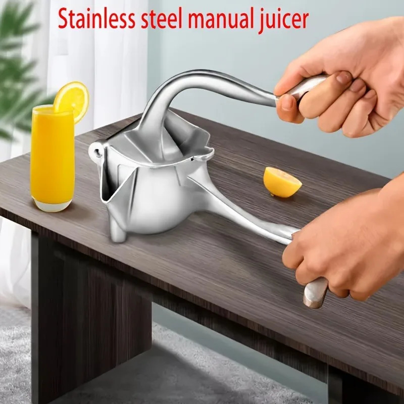 1pc Stainless Steel Manual Juicer Lemon Juicer Manual Juicer Fruit Squeezer Removable Heavy Duty Citrus Juicer Extractor Tools 250627
