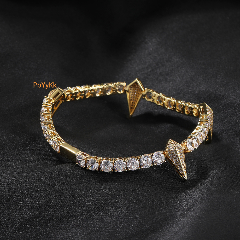 Luxury Jewelry Panther Bracelet Hip Hop Ins Minimalist Design VVS Moissanite Men Versatile Bling Accessory