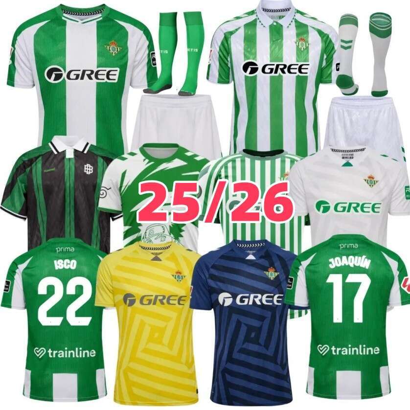 25 26 Real Betis ANTONY ISCO Soccer Jerseys 2025 JOAQUIN FEKIR B.IGLESIAS CANALES WILLIAN J Shirt WILLIAM CAMARASA JUANMI RUIZ Men Kids Kit Football Shirts
