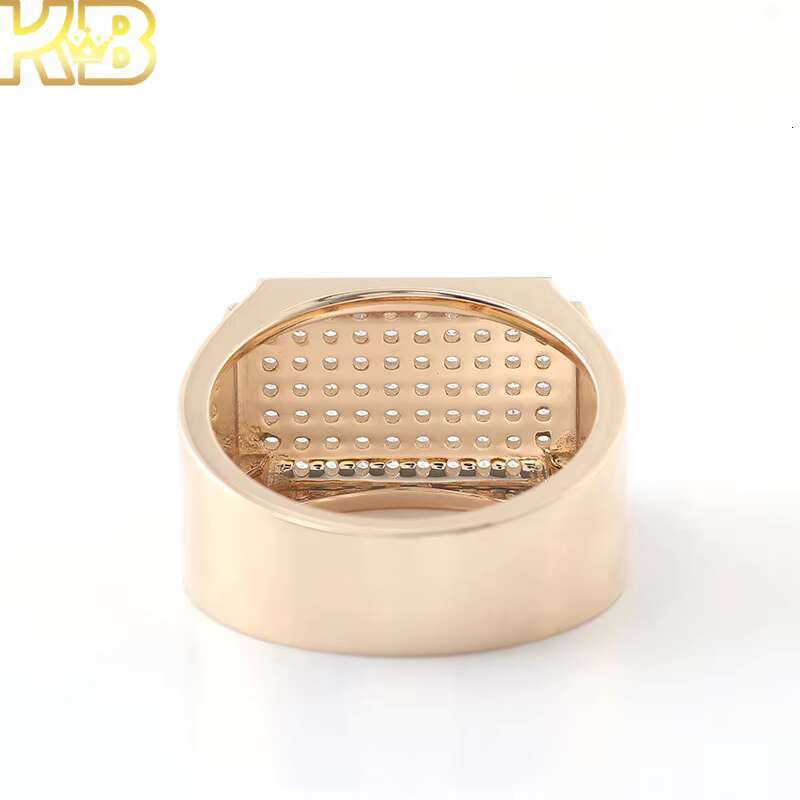 Lab Grown Diamond Hip Hop Jewelry Custom Mens Ring for Men Round Fine Igi Certified Cvd Made Lab Grown Diamond