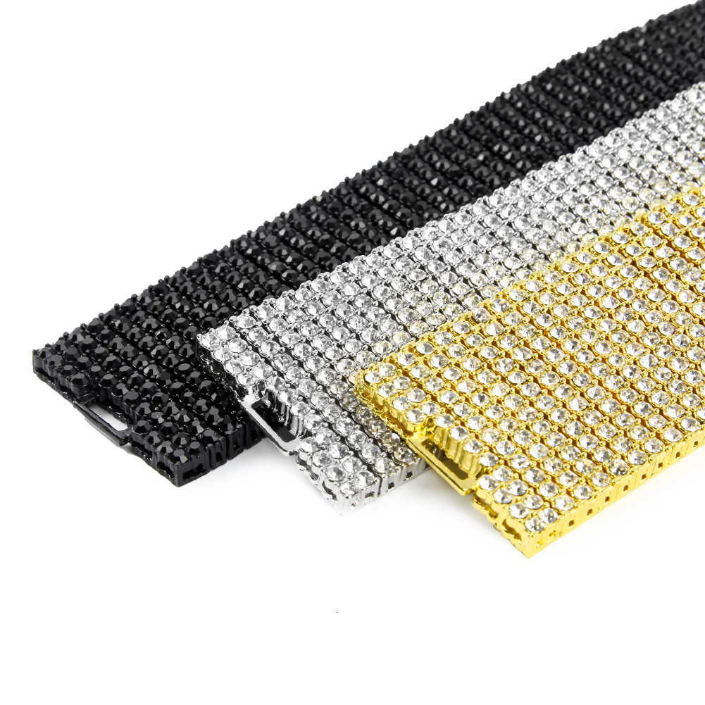Premium Jewelry Alloy Iced Out Bracelet Hip Hop Streetwear Men Bold Statement Pave Diamond Chain Pass the diamond tester