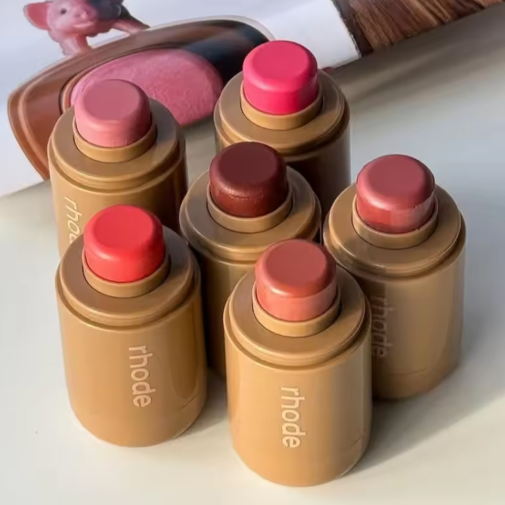 Fashion RHODE Blush Face Cheek Makeup Stick Beauty Cosmetics Piggy Freckle Toasted Teddy Sleep Girl Juice Box Spicy Marg Cosmetics Long Lasting