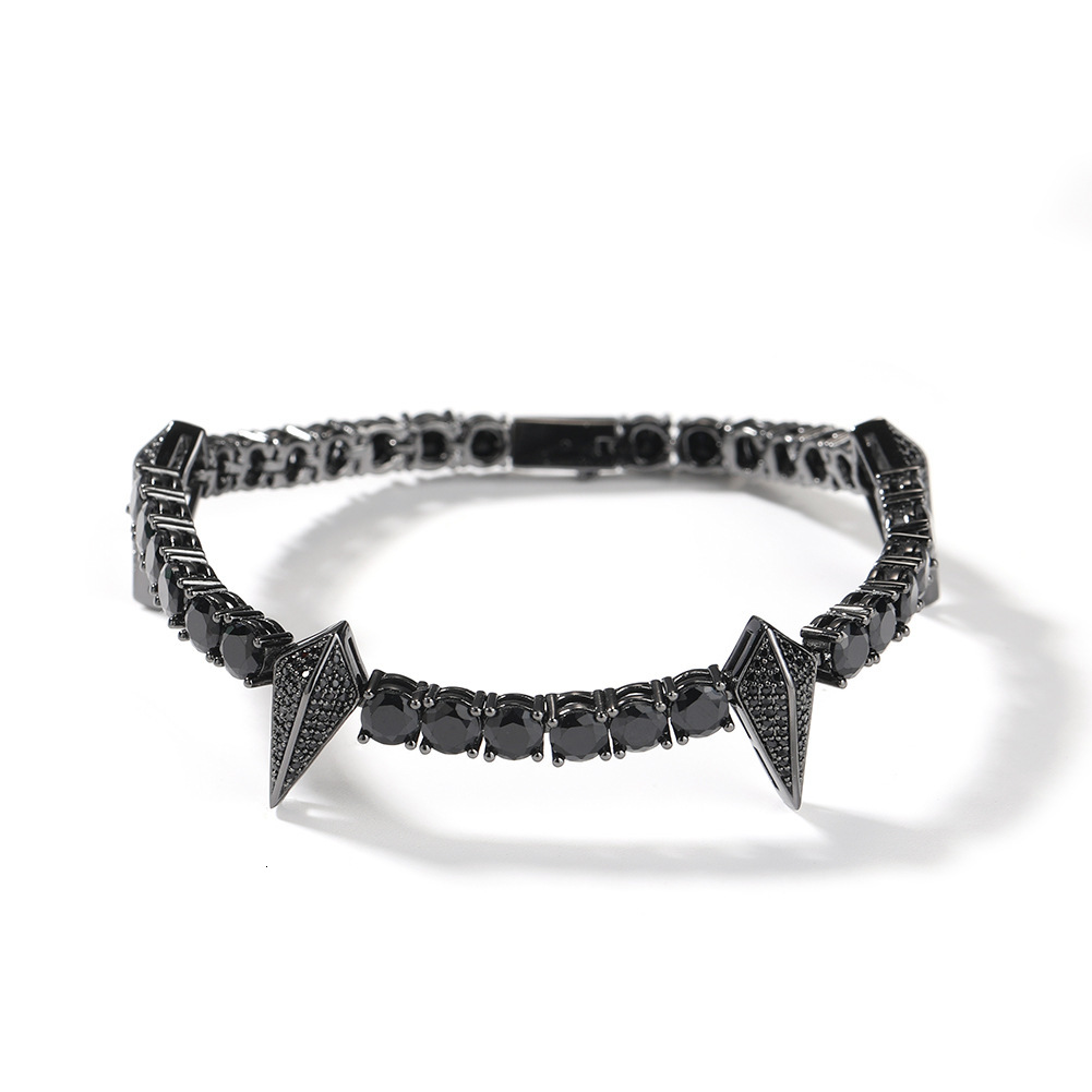 Luxury Jewelry Panther Bracelet Hip Hop Ins Minimalist Design VVS Moissanite Men Versatile Bling Accessory