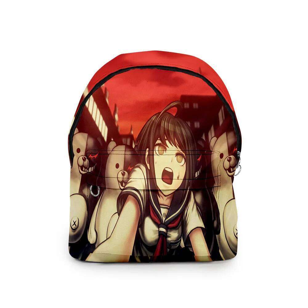Bullet on Breaking Monokuma student Bookbag Notebook 3D Printed Oxford Waterproof Boys/Girls Travel Backpacks