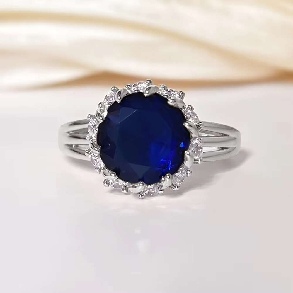 Hot Selling Ladies Elegant 925 Silver Rings Stunning Jewelry with Zircon Gold Plated for Wedding Gift-New Jewelry Manufacturer