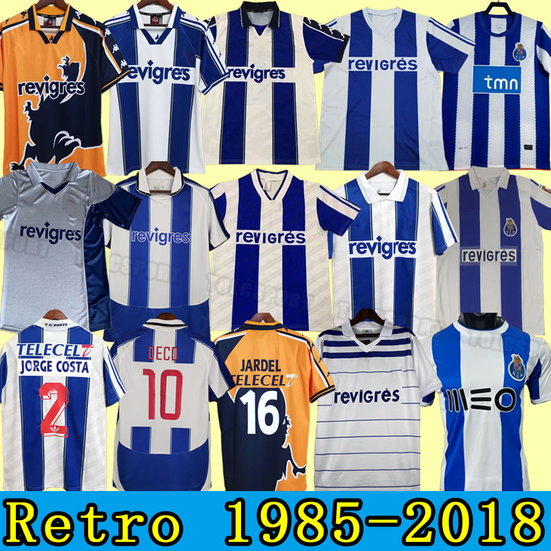 1985 86 94 95 97 98 99 Porto Retro Soccer Jerseys Men MACIEL DECO finals Vintage maillots de Football Shirt McCARTHY DERLEI classic Uniform 2001 03 04 Cup Final home away