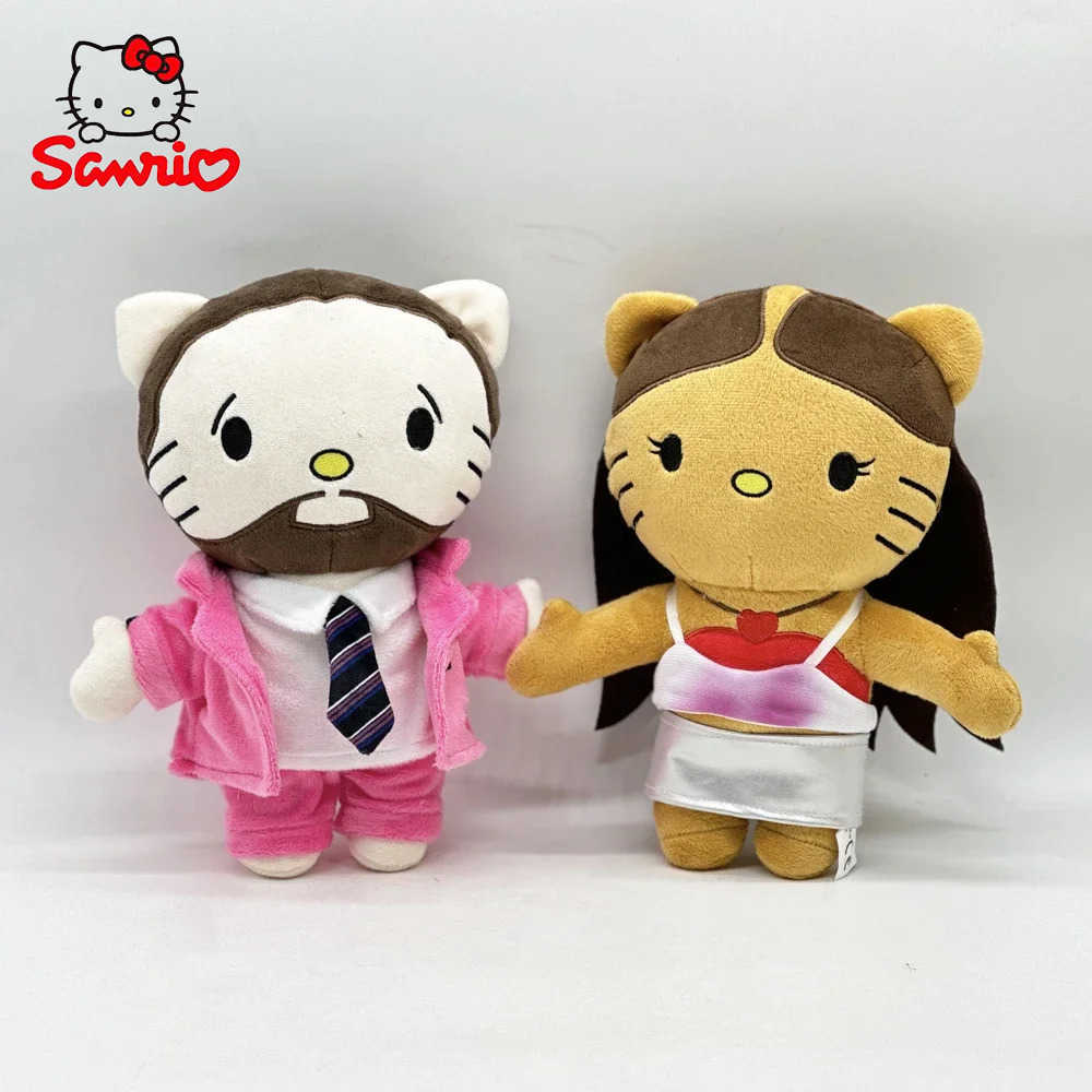 Sanrio New Hello Kitty Mac Miller Plush Doll Pink Suit Boy Plush Toy Figure Stuffed Toys Cute Boys Girls Christmas Gift 24cmw250701