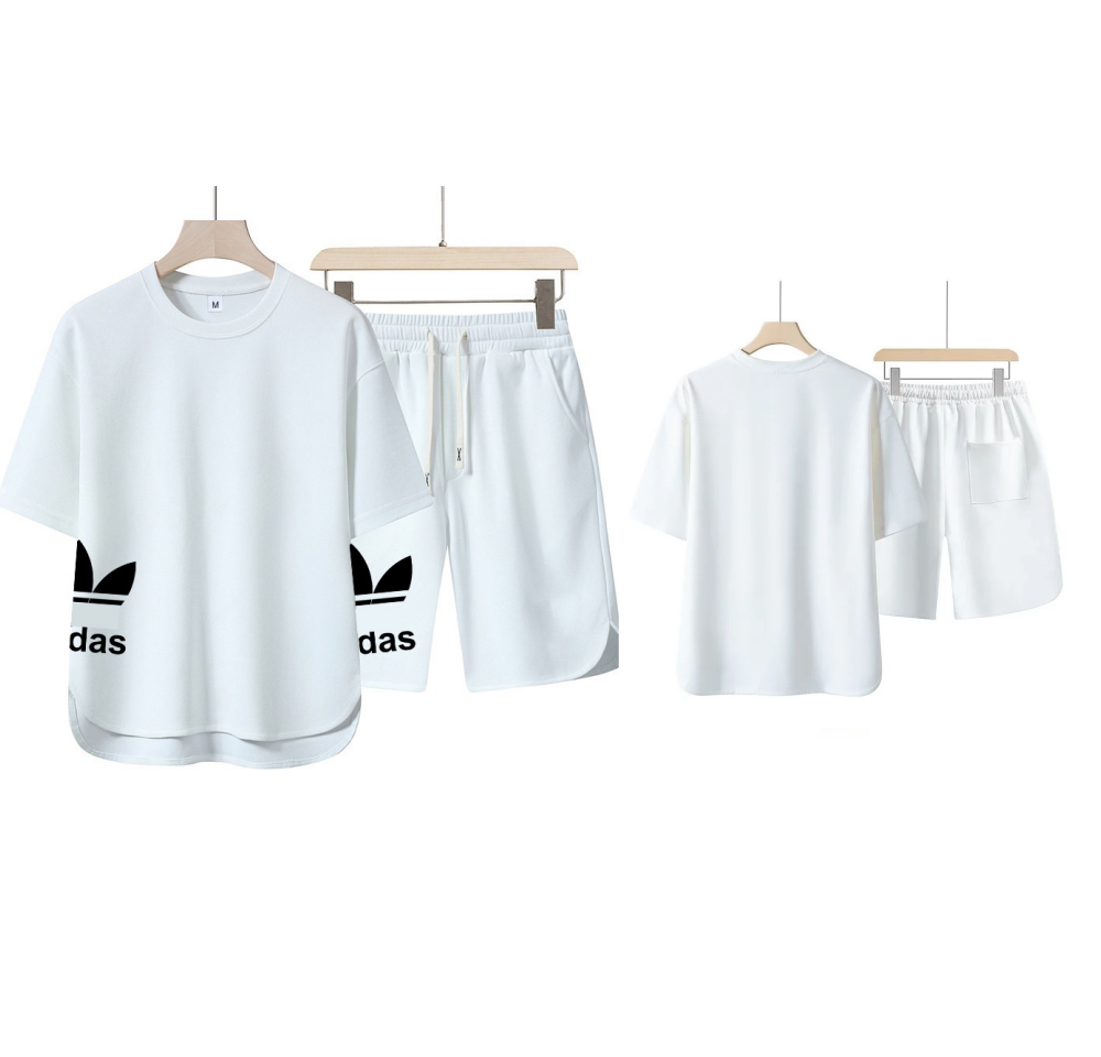 Men's Tracksuits Summer 2025 Pullover Sportswear Set Fashionable Basketball Casual Short-sleeved T-shirt Shorts Two-piece