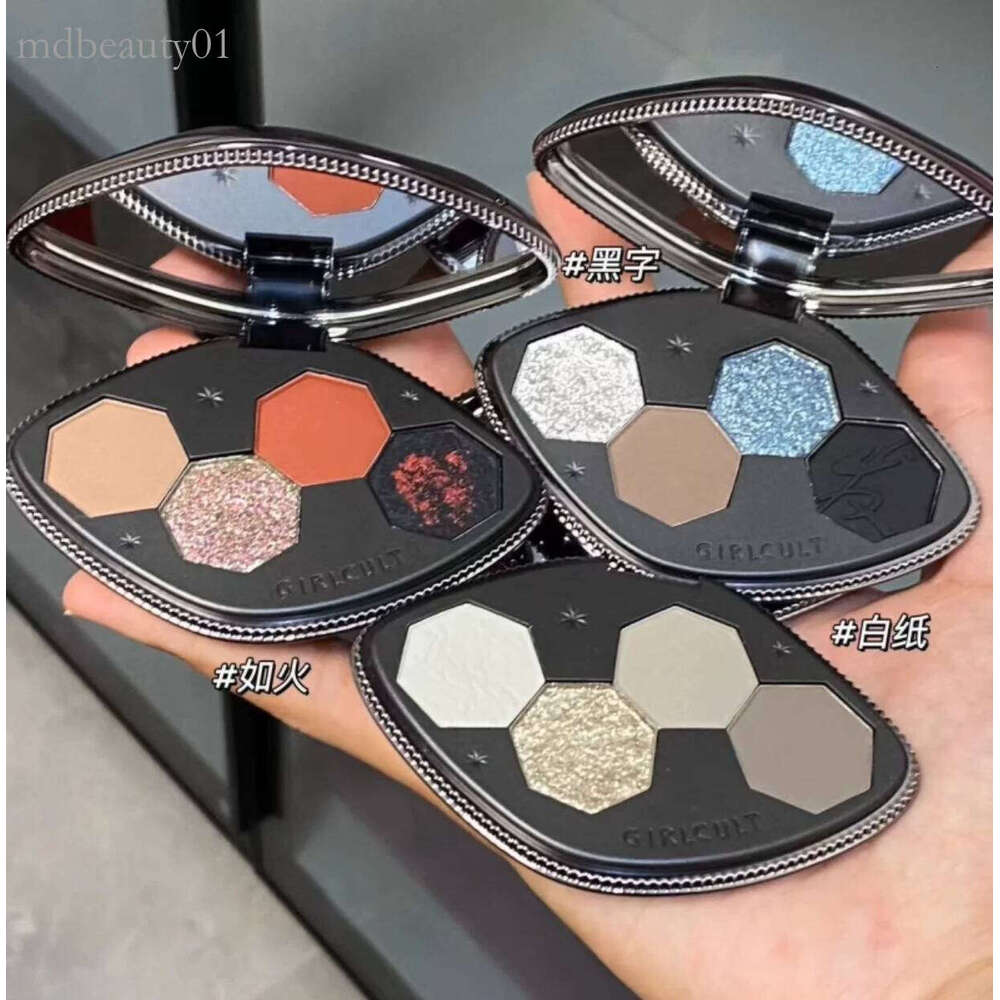 Girlcult Dark series four inventions New metal shiny creative color Cool girl fashion eyeshadow Eye Makeup Beauty X250701