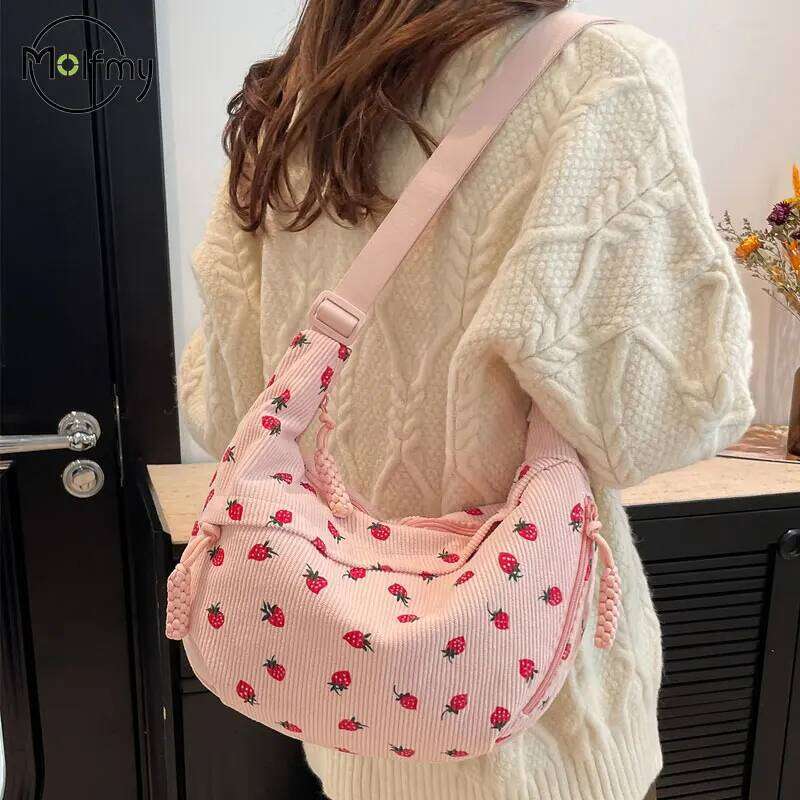 Strawberry Bags for Women Fashion Shoulder Handbag Sweet Crossbody Traveacation Women's Bag Dropshipping