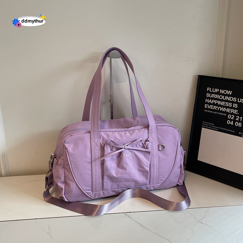 Lightweight Large Capacity Shoulder Crossbody for Women Fashion 2025 Simple Sports Gym Handheld Luggage Bag New Model ddmythur