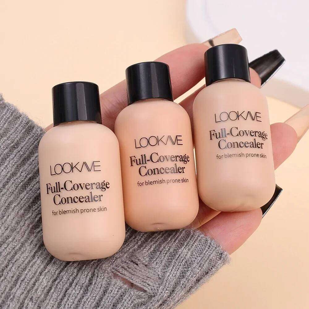 Full Coverage Acne Dark Circles Concealer Cream Waterproof Matte Oil Control Lasting Liquid Foundation Facial Makeup Cosmetics X25070