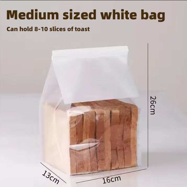 Wholesale compostable biodegradable food packaging bags custom sustainable solution eco-friendly zipper standing cotton paper bread bags 50 per