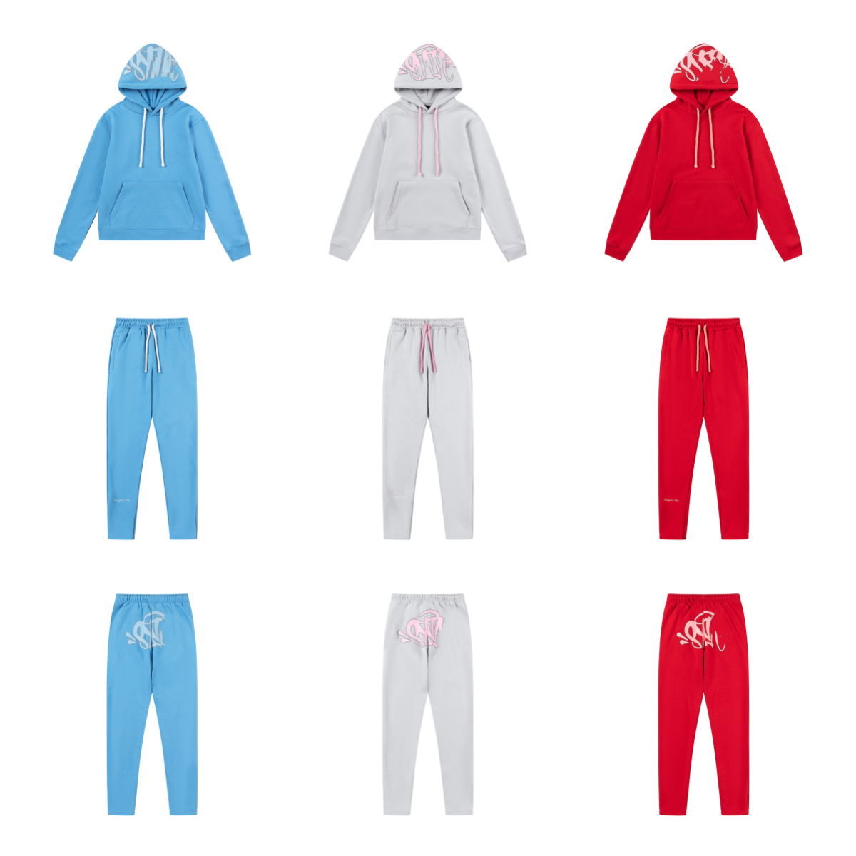 sy hoodie Hip-hop Street Style ClSy cothing y2k Harajuku Unisex Men Women Casual Sportswear Hoodies Long Pant Set Cotton Tracksuit