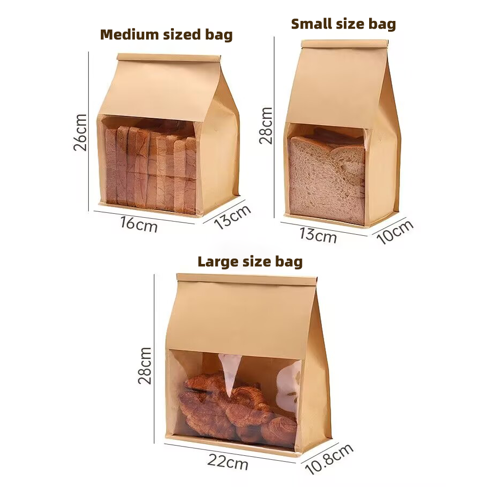 Stylish Recycled Kraft Cardboard Bags Perfect For Gifts & Packaging Needs 50 per pack