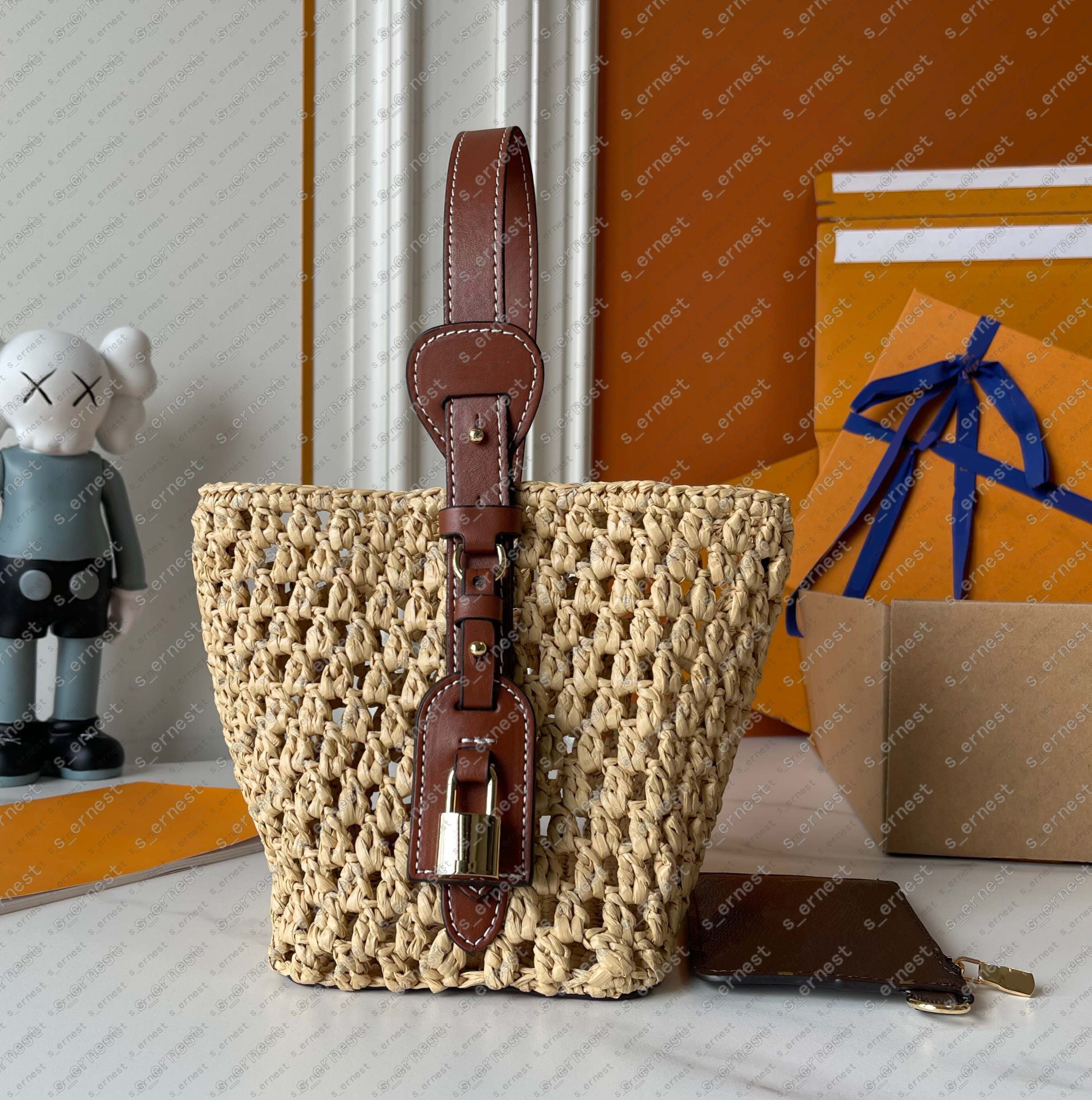 2025 Designer Straw Women's Bag Trendy Vacation Casual Shoulder Crossbody Bag, Women's Versatile and Stylish Straw Women's Bag