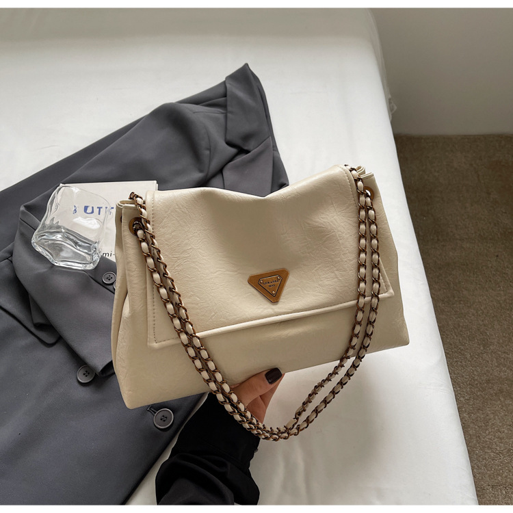Senior sense bag women new style retro armpit shoulder bag large capacity chain crossbody bag 2025