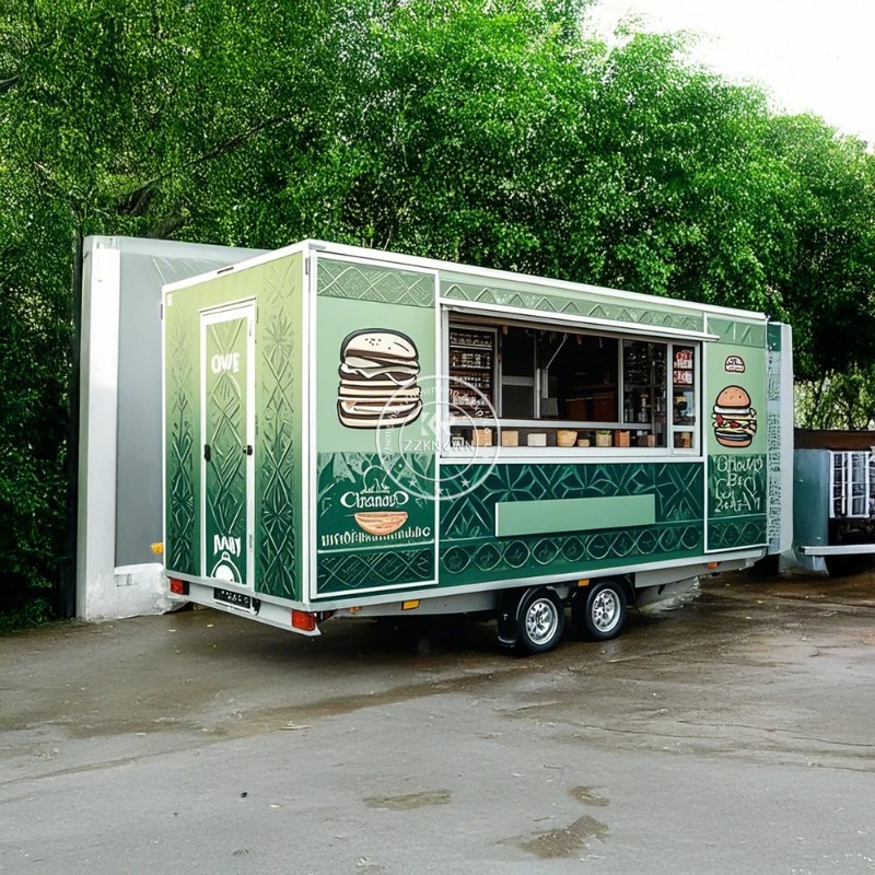 Custom Size Equipment Mobile Kitchen Restaurant Cart Fast Food Truck Mobile Tacos Truck With Kitchen Equipment