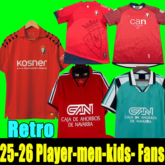 25-26 OSASUNA soccer jersey DAVID GARCiA CHIMY aVILA CAMISETA EQUIPACIoN ADULTO 2025-2026 TORRES MONCAYOLA MANU SANCHEZ home away men kit kids Footbal 04 05 97 98 10 12
